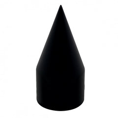 33 mm x 4 1/8" Black Spike Nut Cover - Thread On