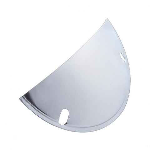 Round Chrome Headlight Shield 7"