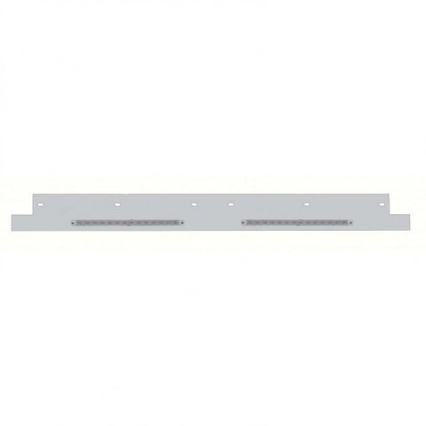Kenworth Lower Grill Trim w/ LED Light Bar - Amber LED/Clear Lens