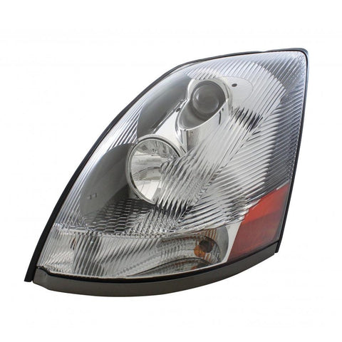 Volvo VN Headlight Chrome  - 2004 and Newer - Driver