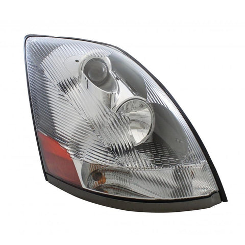 Volvo VN Headlight Chrome  - 2004 and Newer - Passenger