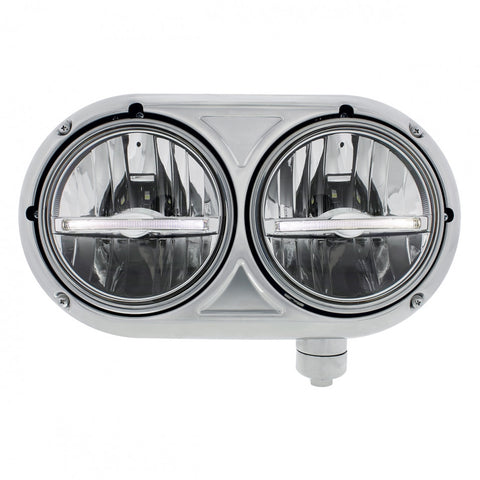 Peterbilt 359 Stainless Style Dual Headlight Passenger